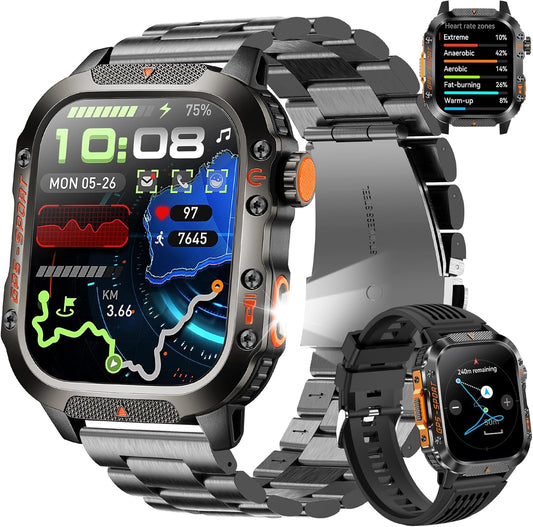 Montre Intelligente GPS Militaire 2,01’’
