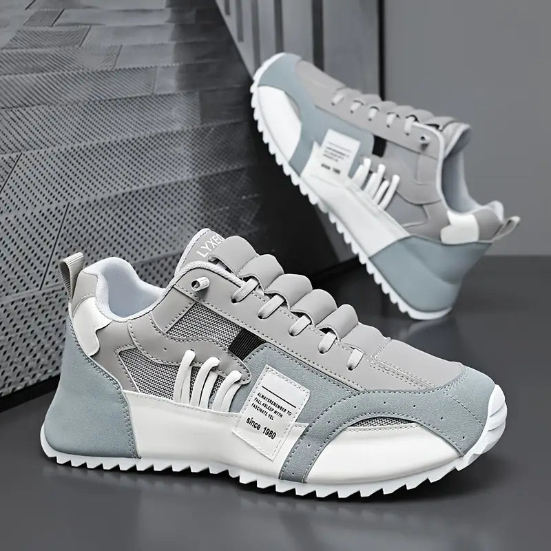 SNEAKERS CHUNKY RÉTRO GRISES TENDANCE - BN