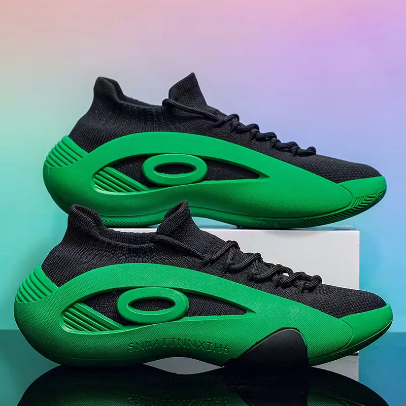 BASKETS VERTES FUTURISTES