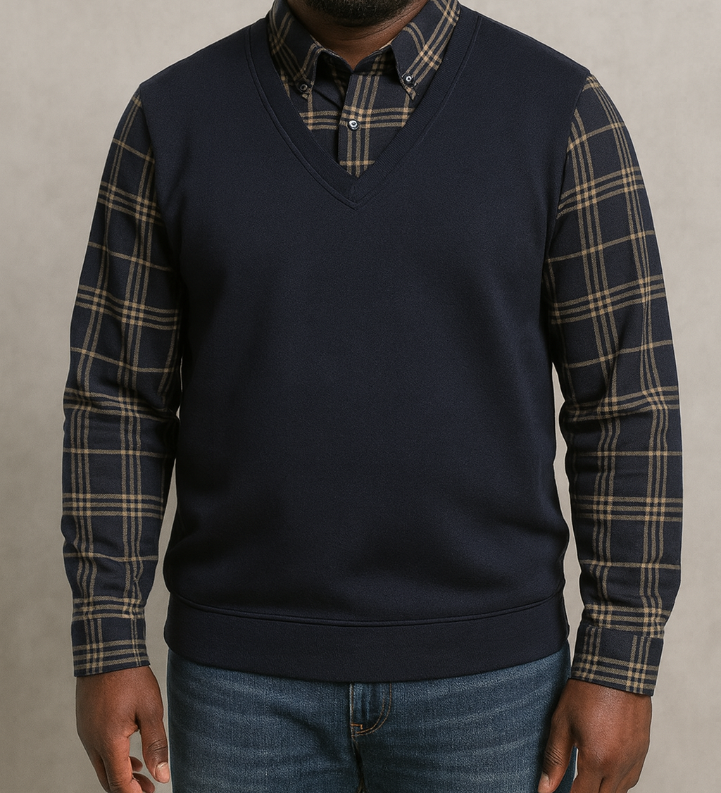 PULL-CHEMISE À CARREAUX