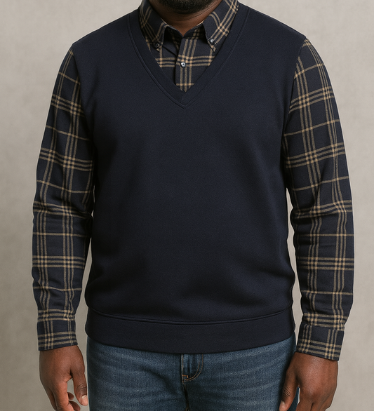 PULL-CHEMISE À CARREAUX