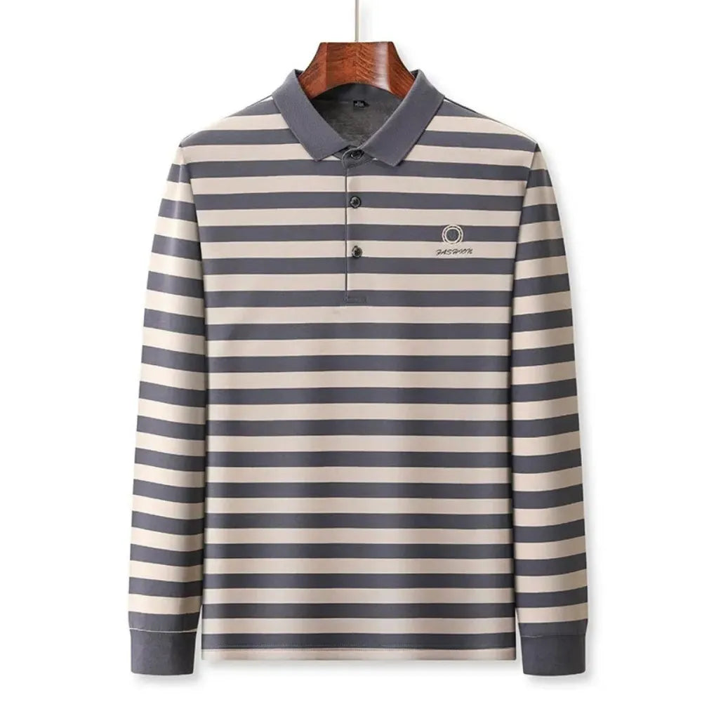 POLO HOMME HIVER « STRIPED WARMTH »