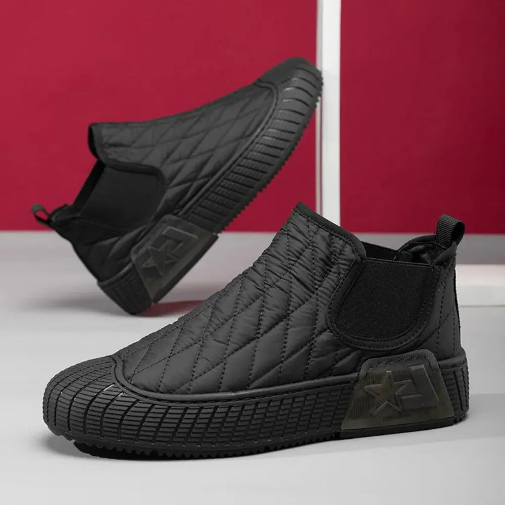 SNEAKERS MONTANTES QUILTED BLACK - BN