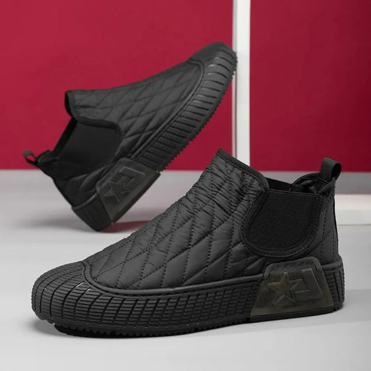 SNEAKERS MONTANTES QUILTED BLACK