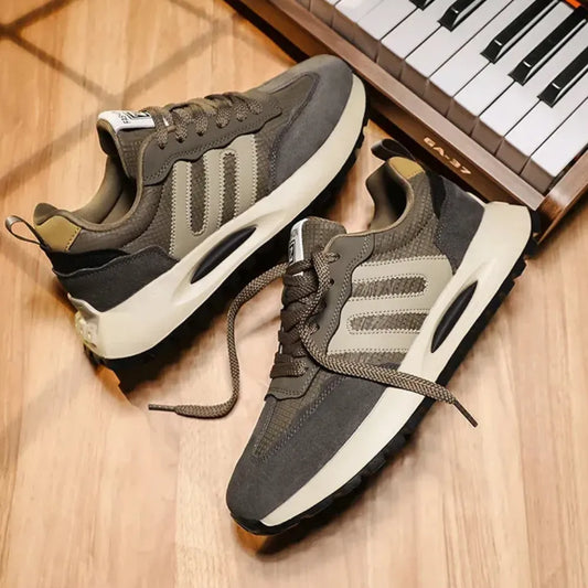 SNEAKERS RÉTRO KAKI SAGE