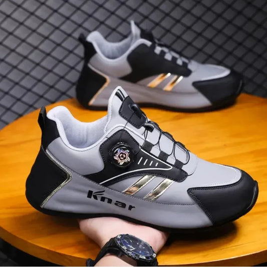 Baskets Knar™ Sport Style – Grises/Dorées 2025-BF