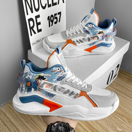 Sneakers graphiques style animé-bf
