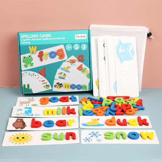 Puzzles 3D Montessori – Jeu d’orthographe