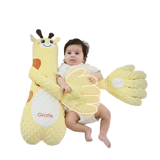 Jouet apaisant pour bébé – Coussin girafe à tapotement automatique