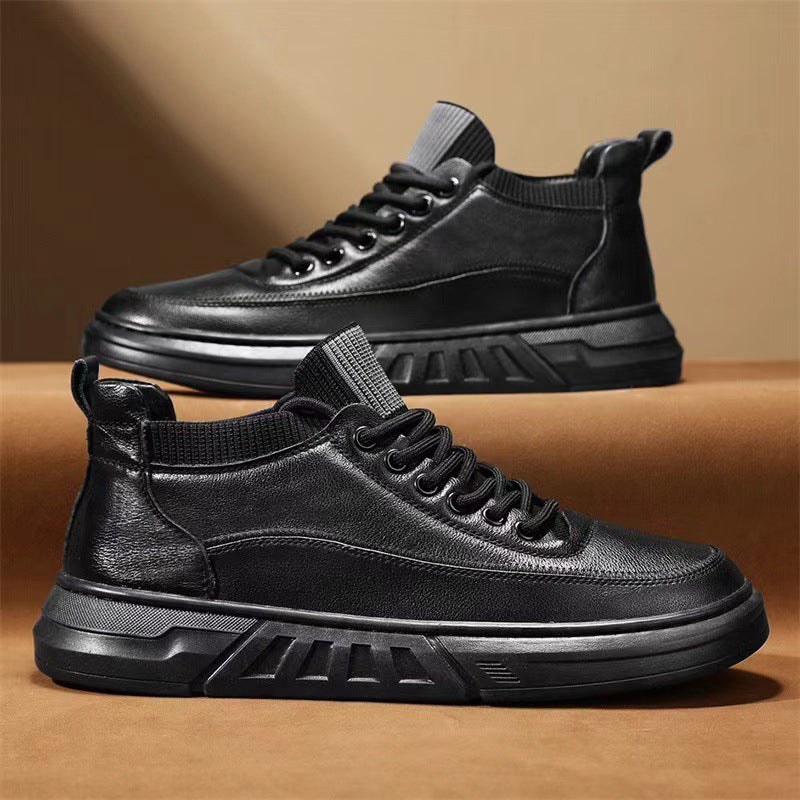 BASKETS MID-TOP BLACK STEEL