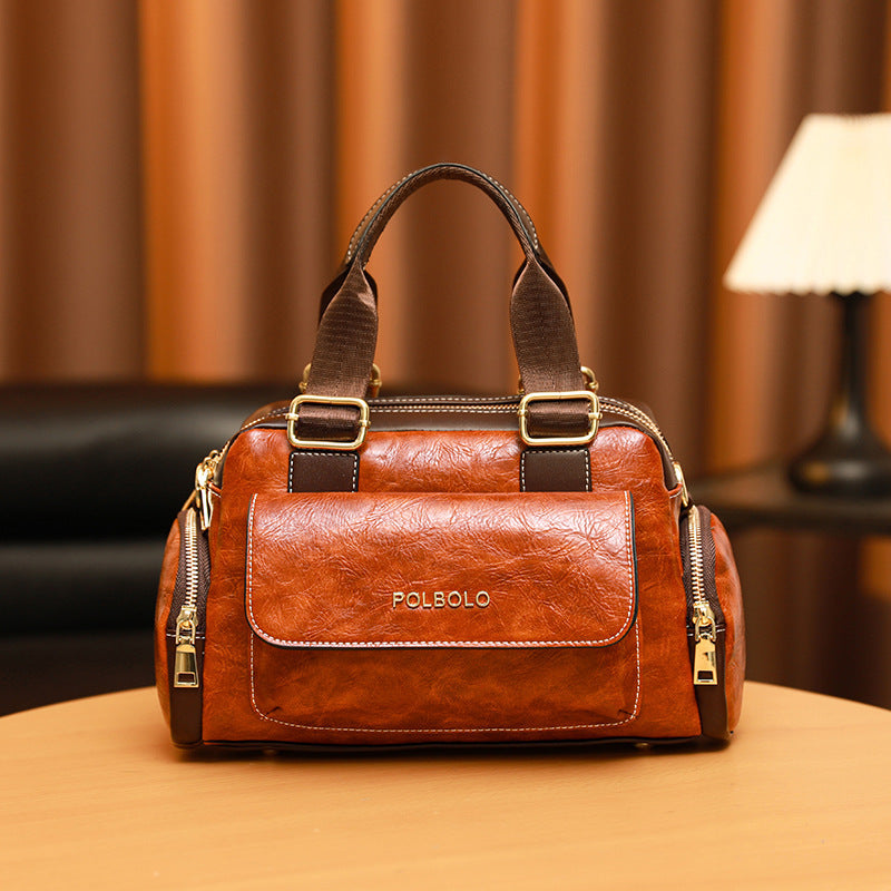 SAC À MAIN RÉTRO BOSTON EN PU-BF