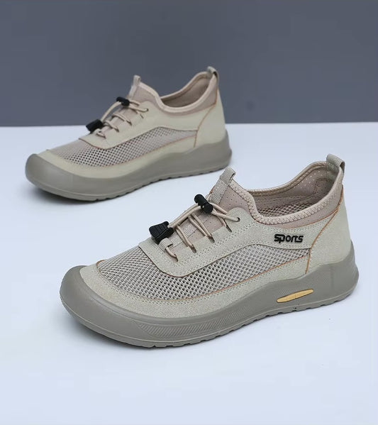 SNEAKERS RESPIRANTES BEIGE