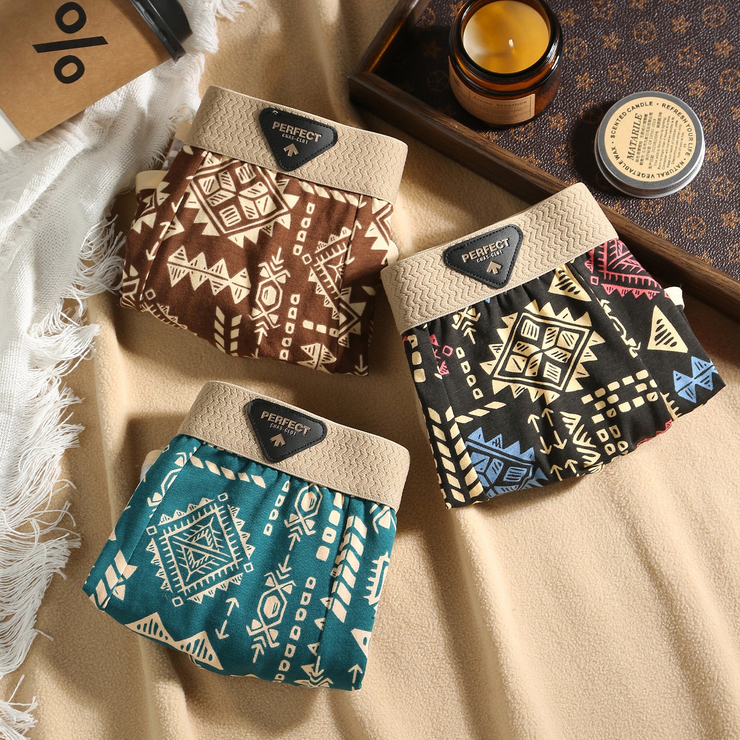 PACK DE 3 BOXERS IMPRIMÉS KALEDING