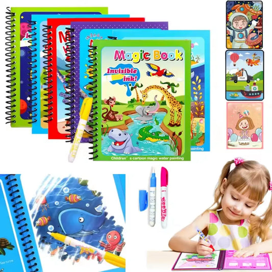 LIVRE MAGIQUE DE COLORIAGE À L'EAU