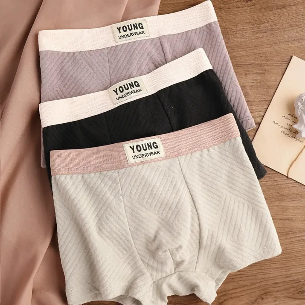 LOT DE BOXERS HOMMES PUR COTON CONFORTABLE