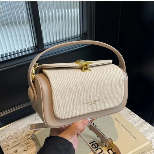 SAC À MAIN FEMME TOILE & CUIR - BF