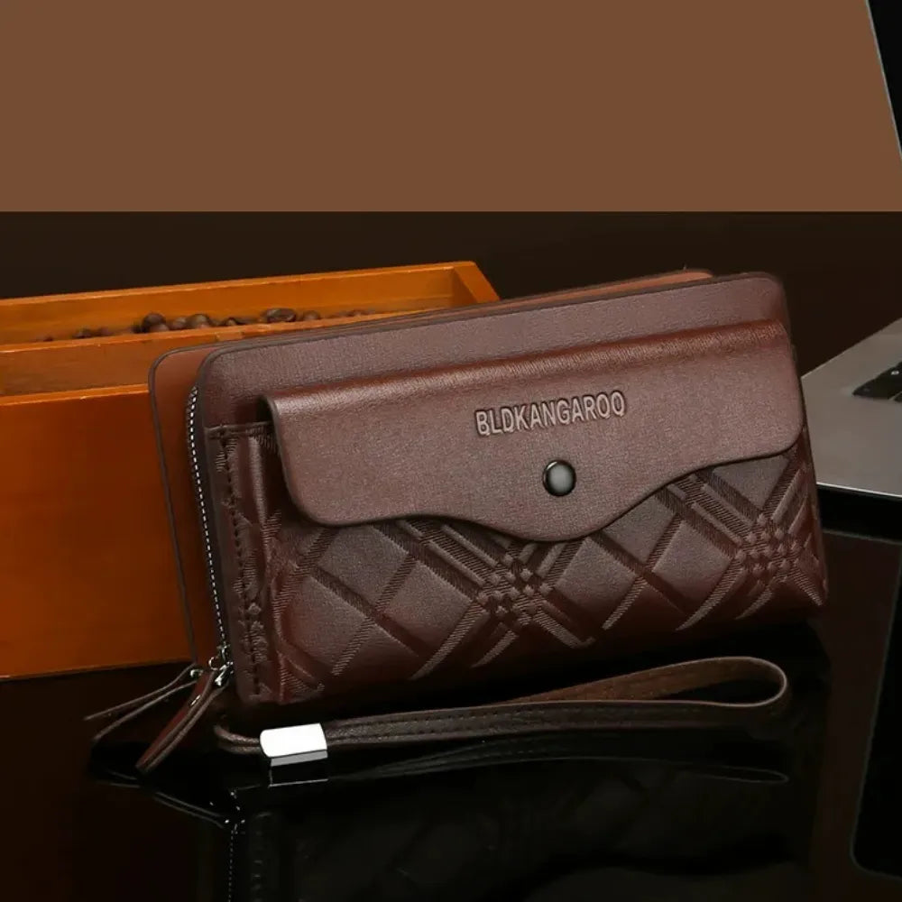 PORTEFEUILLE POCHETTE HOMME MARRON - CI