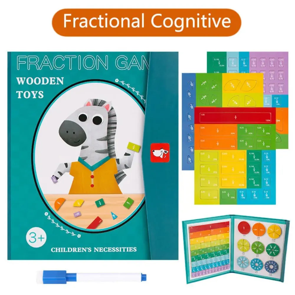 LIVRE MAGNÉTIQUE ÉDUCATIF « MATHS & FRACTIONS »-BN