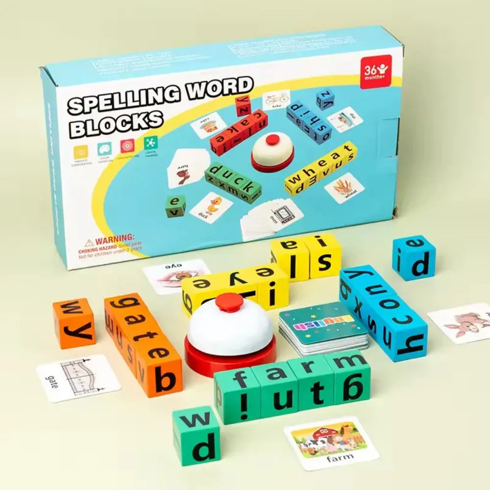 JEU D'ORTHOGRAPHE ÉDUCATIF EN BOIS-ML