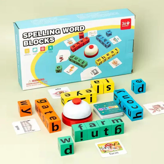 JEU D'ORTHOGRAPHE ÉDUCATIF EN BOIS