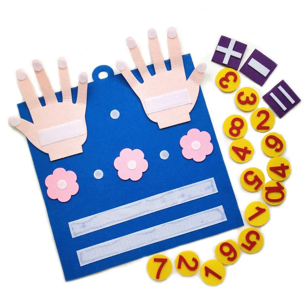 JEU DE MATHÉMATIQUES EN FEUTRINE MONTESSORI-BF