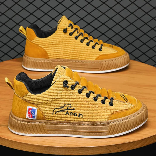 BASKETS CASUAL RETRO ADON JAUNE - BF