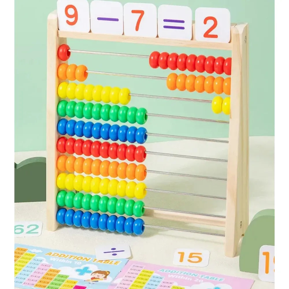 BOULIER MONTESSORI BOIS ADDITION & SOUSTRACTION