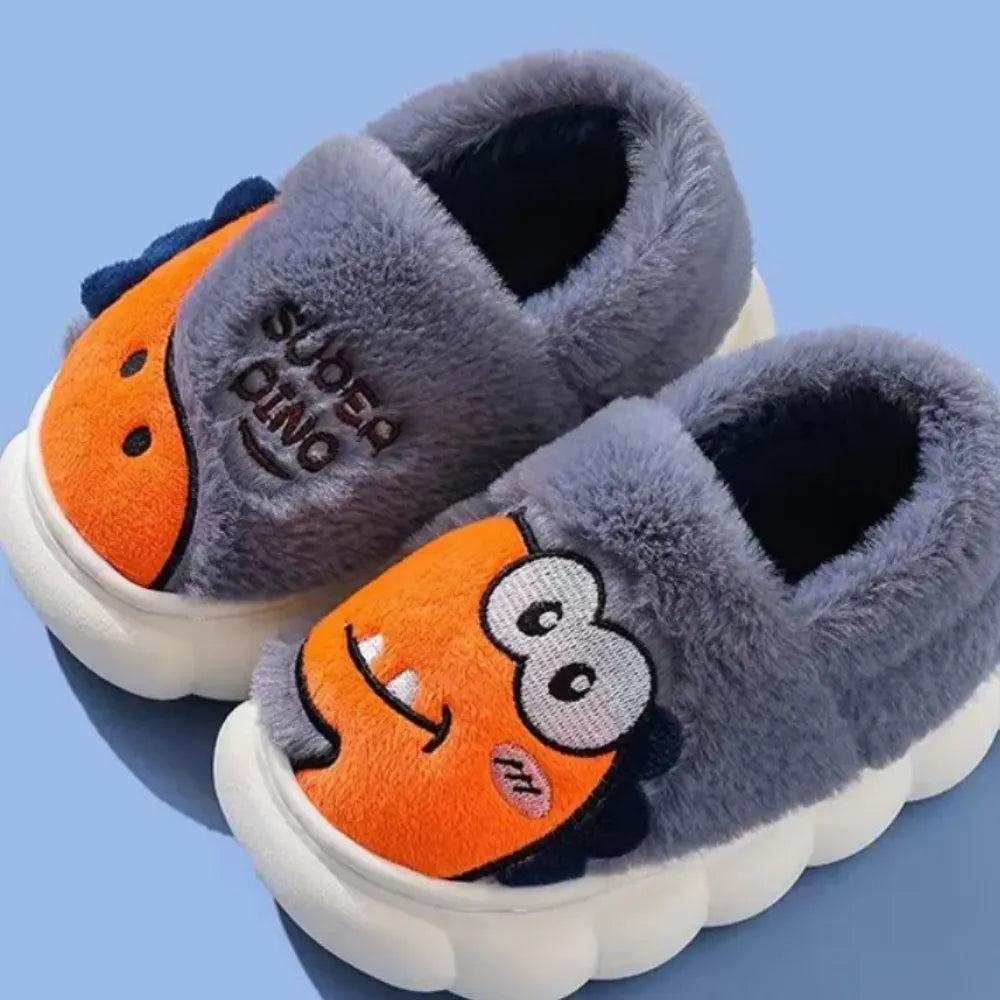 CHAUSSONS ENFANT "HAPPY DINO" FOURRÉS - ML