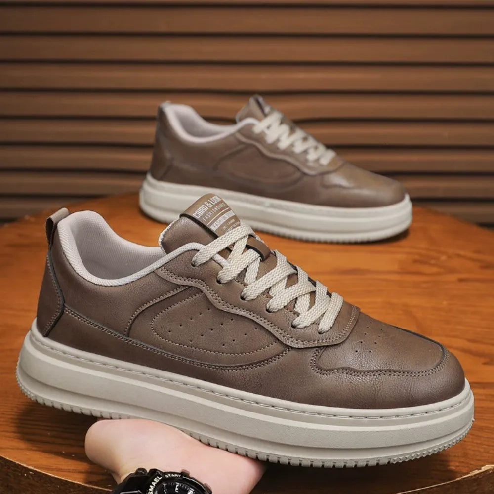 BASKETS MARRON TAUPE HOMME - BN