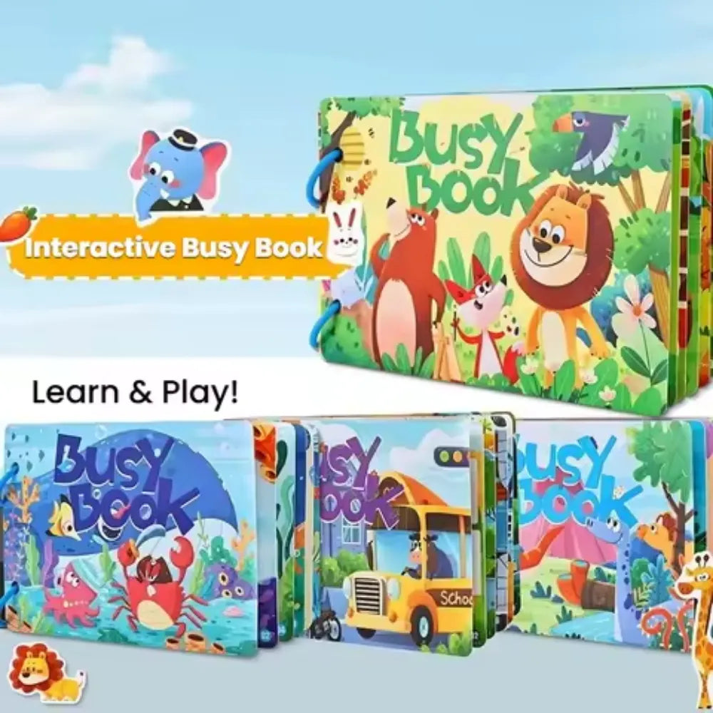 LIVRE D'ACTIVITÉS "BUSY BOOK" MONTESSORI-BF