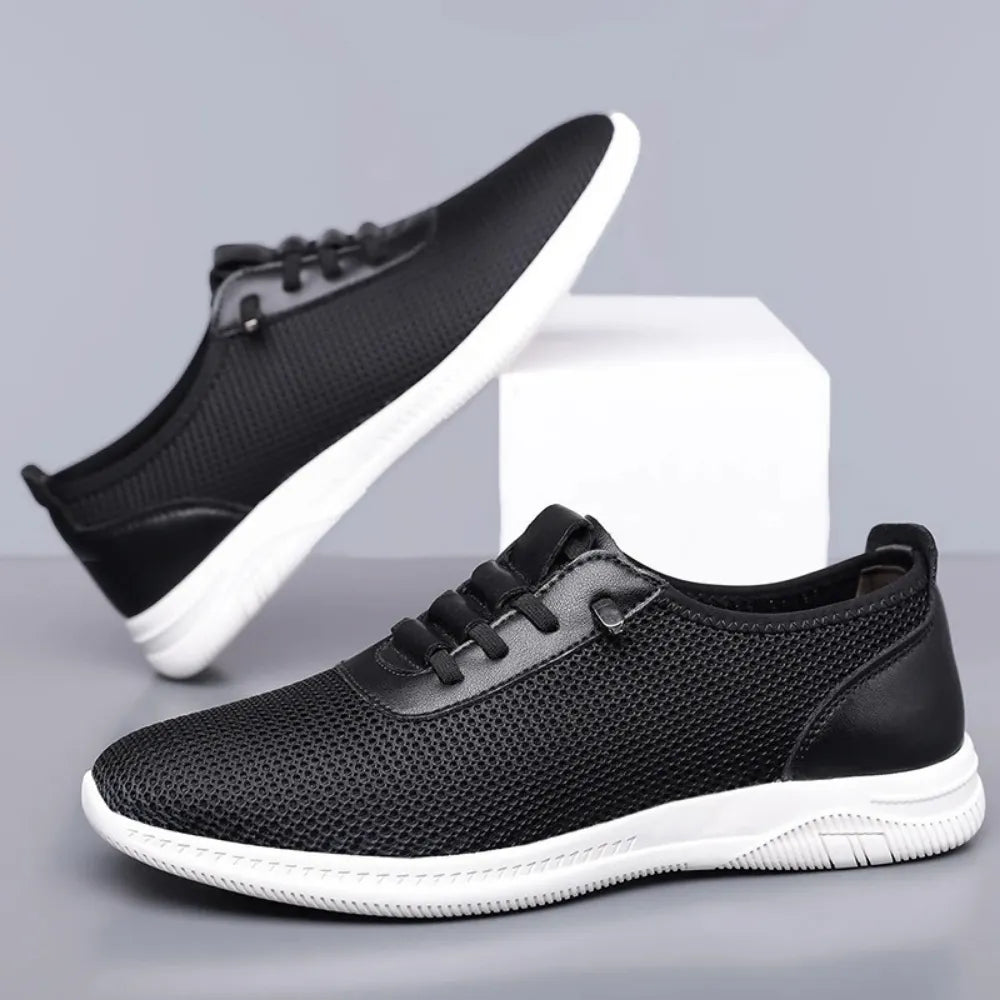 SNEAKERS NOIRES MESH RESPIRANT