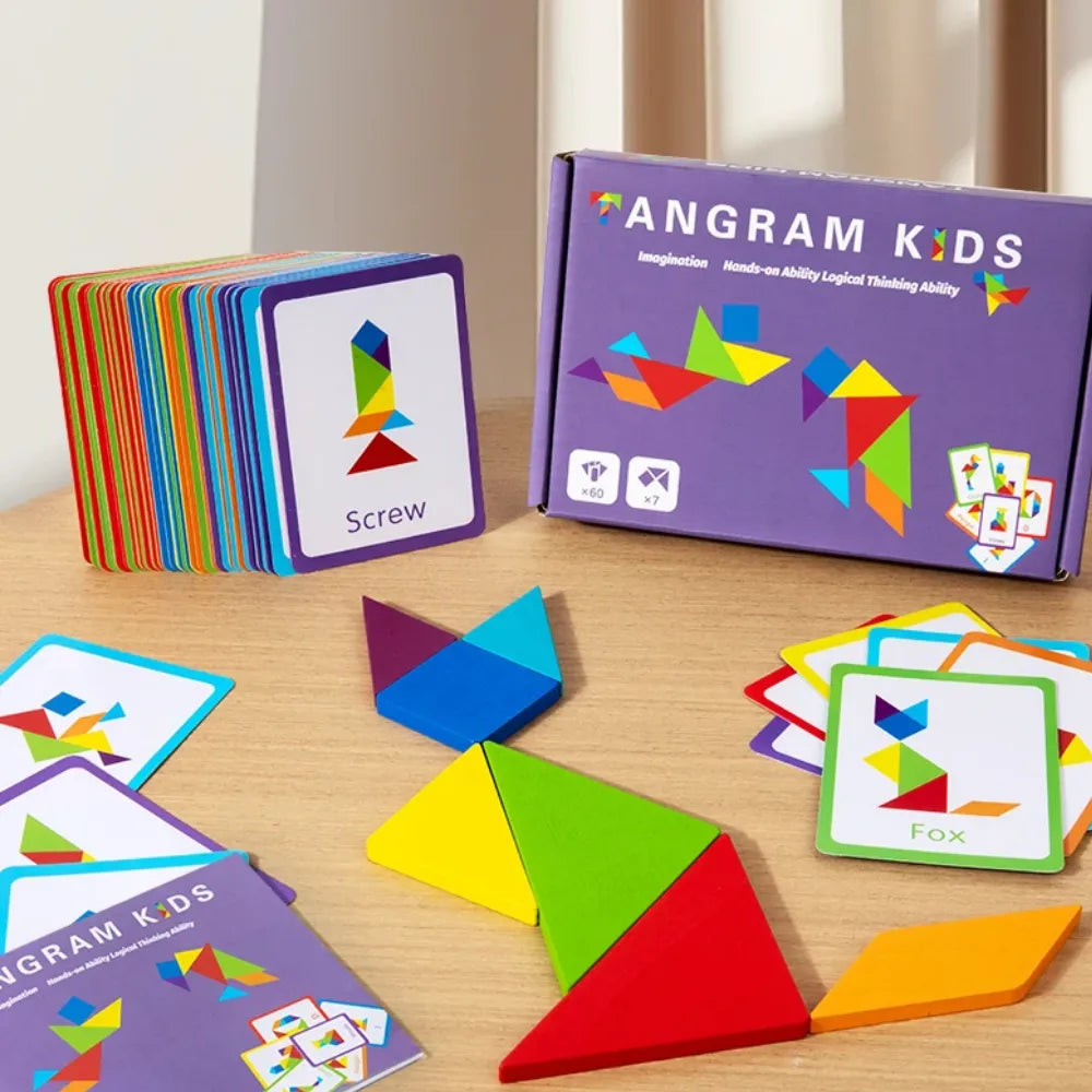 TANGRAM MONTESSORI EN BOIS CRÉATIF