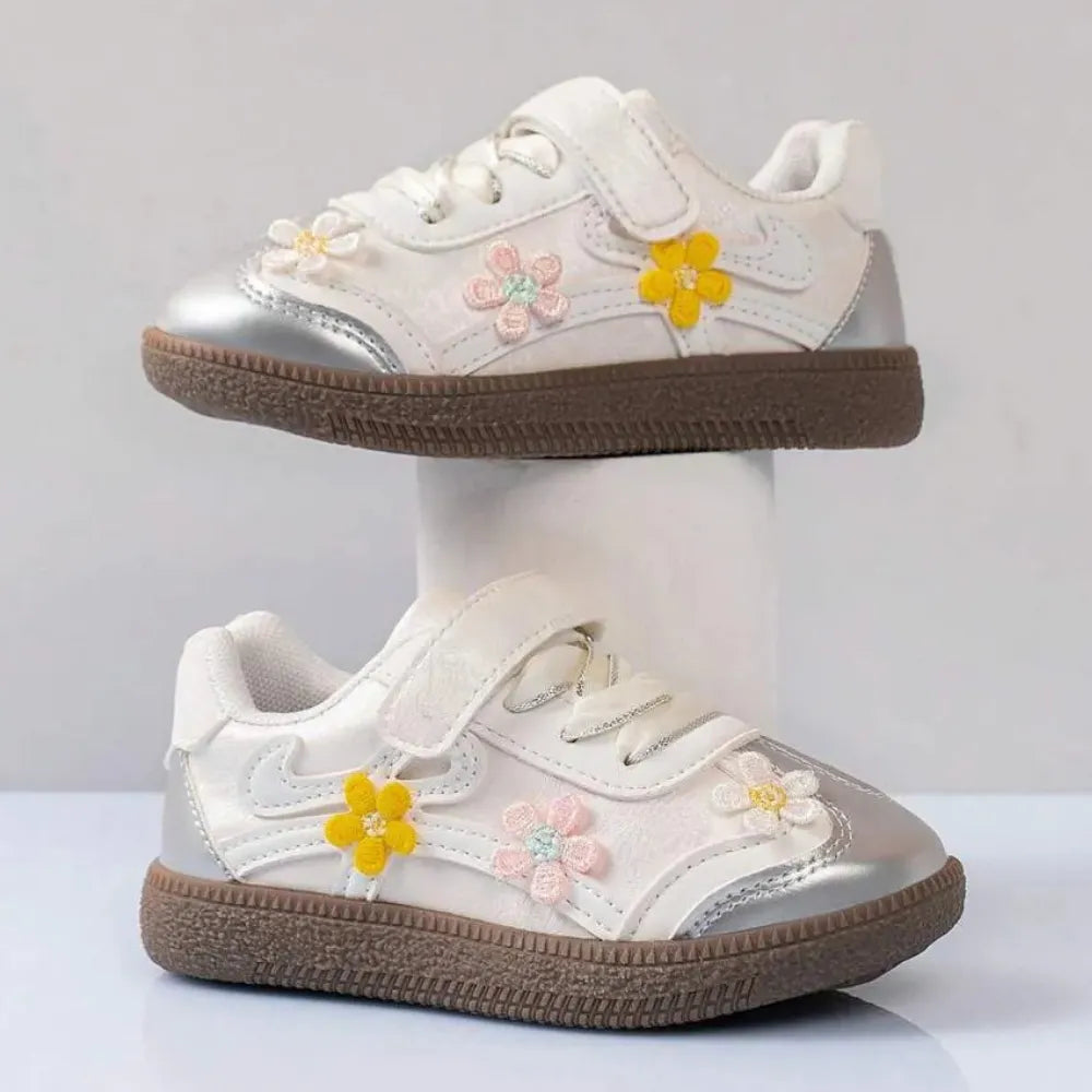 BASKETS ENFANT VELCRO "FLORALIES" - ML