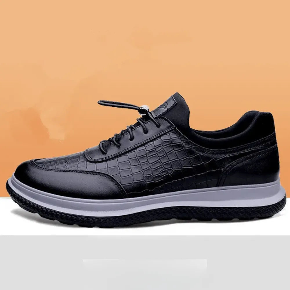 BASKETS CROCO NOIRES FASHION - ML