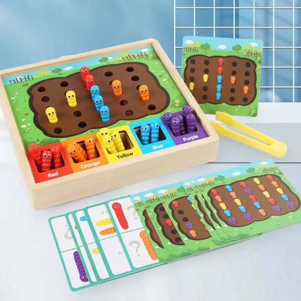 JEU MONTESSORI "ATTRAPE-CHENILLES" MAGNÉTIQUE-BN