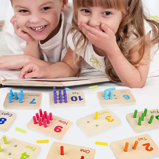 JEU ÉDUCATIF MATHÉMATIQUES EN BOIS