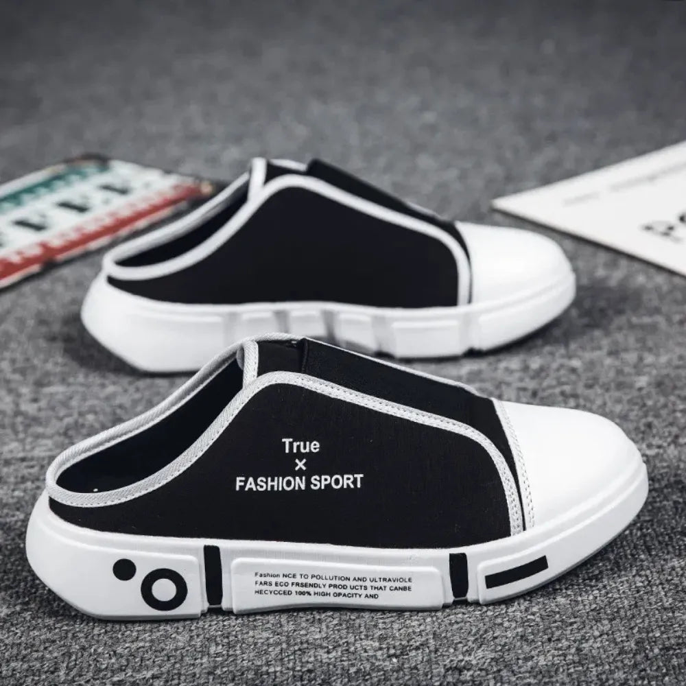MULES SNEAKERS NOIRES HOMME STYLE SPORT - BN