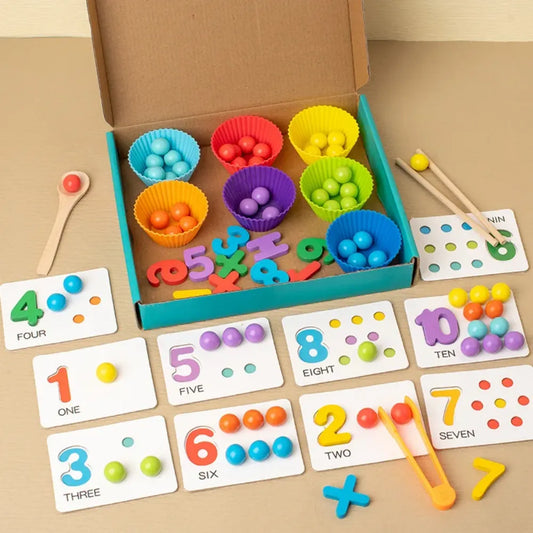 JEU DE TRI & COMPTAGE MONTESSORI EN BOIS