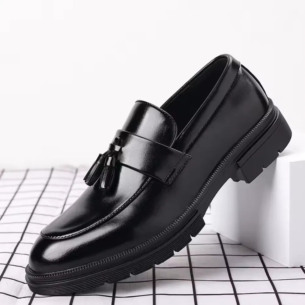 MOCASSINS NOIRS HOMMES CUIR 2025
