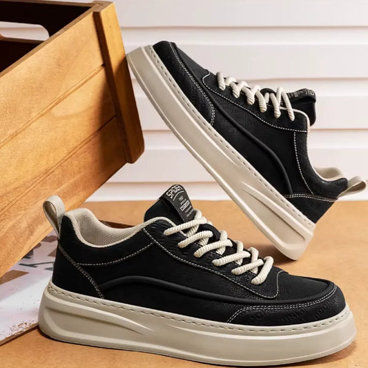 BASKETS NOIRES HOMME SEMELLE PLATEFORME - BF
