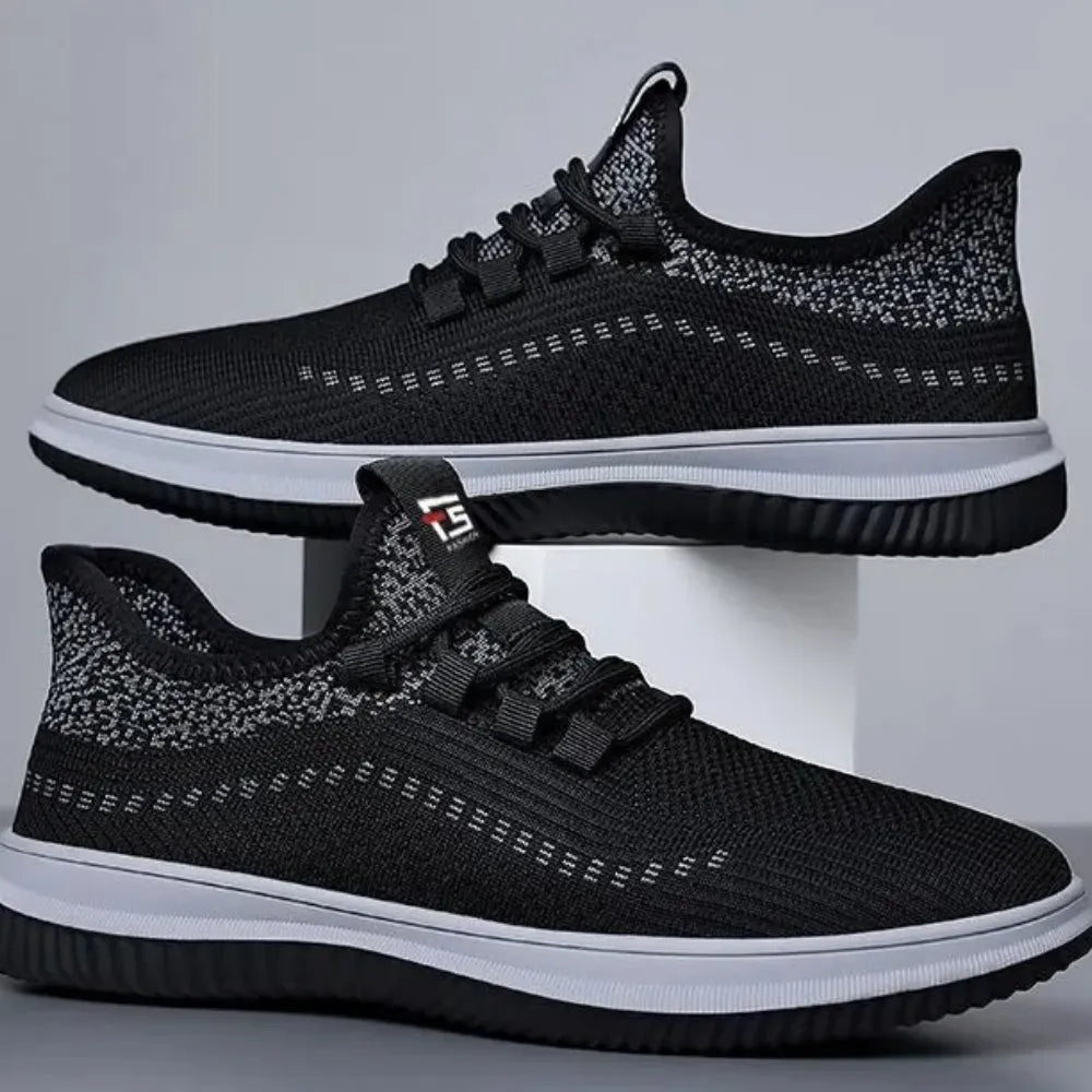 BASKETS NOIRES RESPIRANTES CONFORT LÉGÈRES