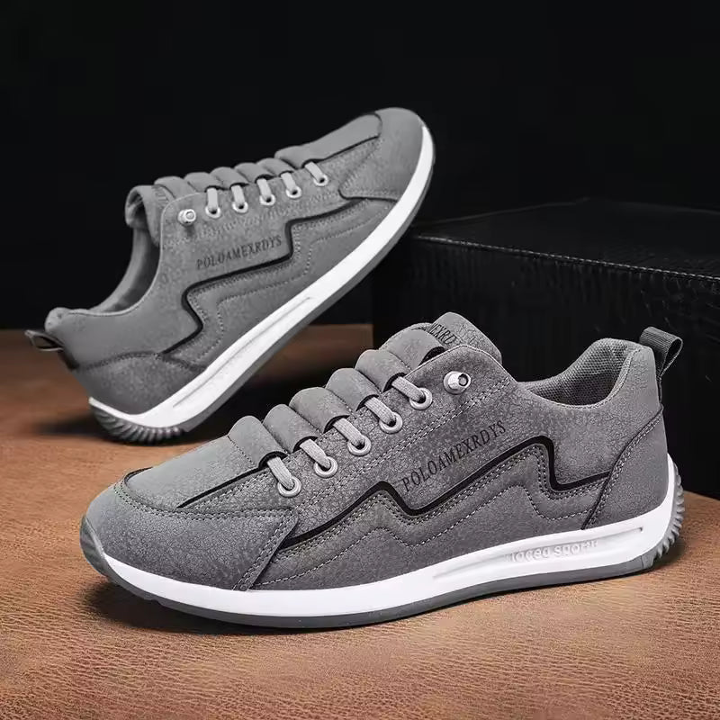 CHAUSSURE EN DAIM GRIS ÉLÉGANT-ML