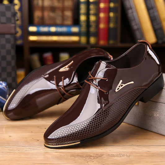 Chaussures habillées marron pour homme-bn