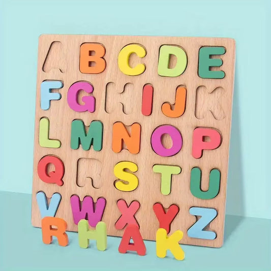 Puzzles en bois Alphabet coloré