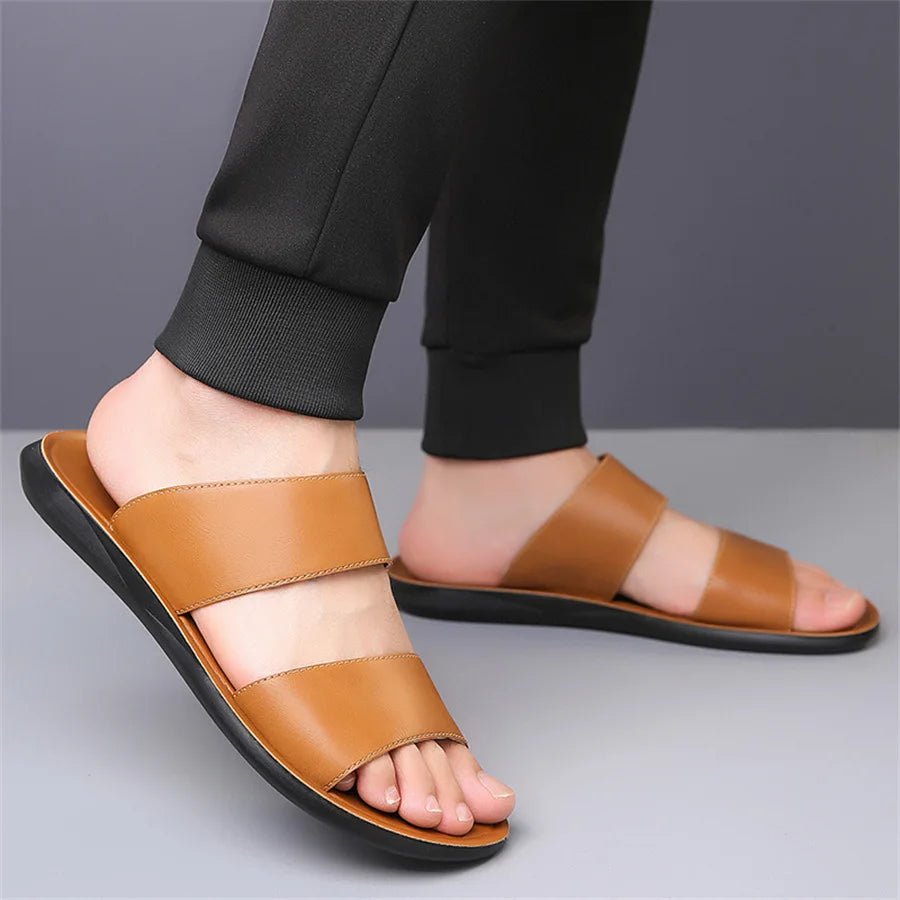 Slides Minimalis Camel™ – Double Bride, Légèreté & Confort Quotidien