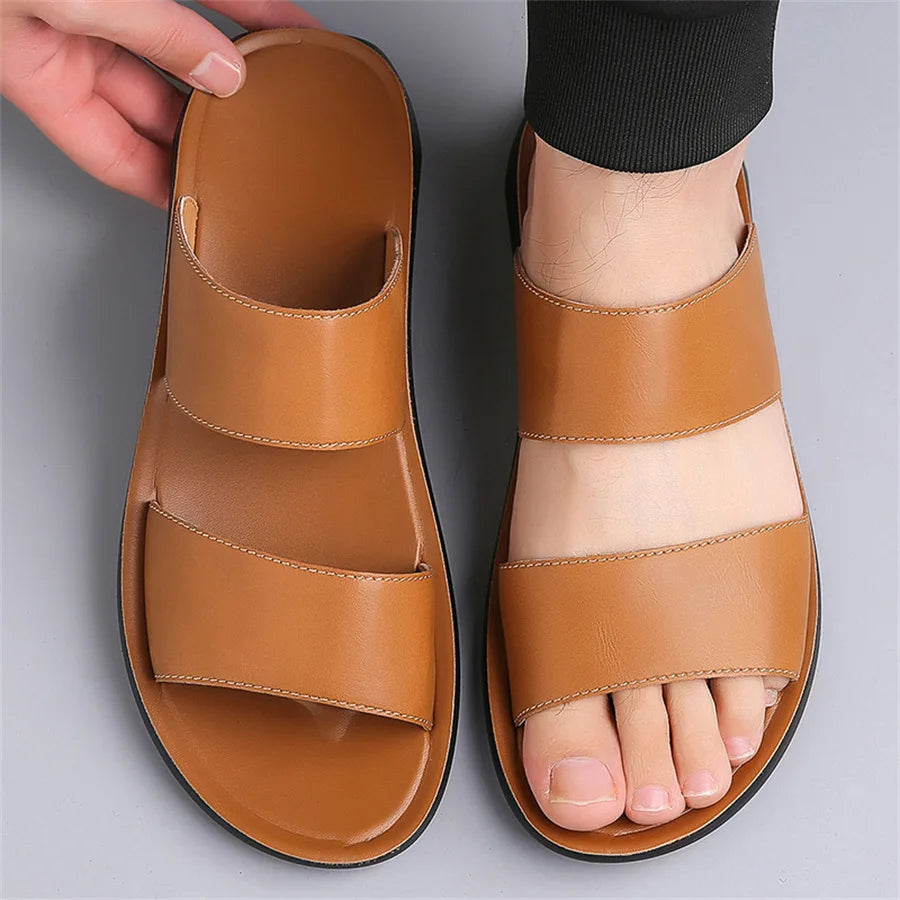 Slides Minimalis Camel™ – Double Bride, Légèreté & Confort Quotidien