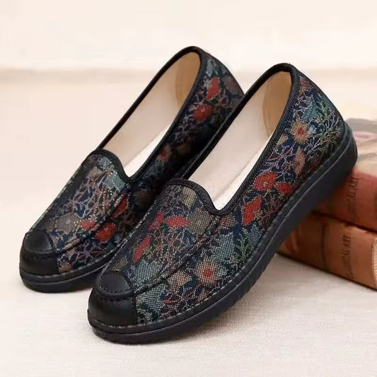 Chaussures en tissu imprimé pour femmes