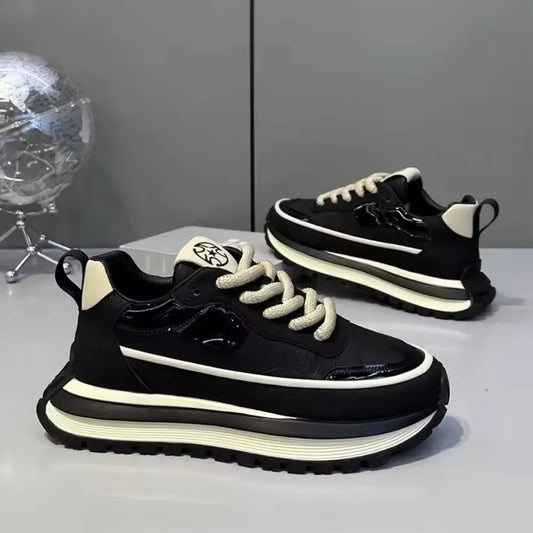 Sneakers Chunky Noires & Crème - BF