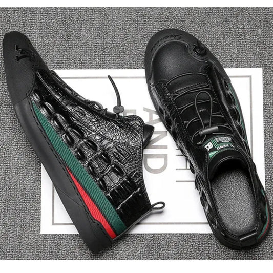 Sneakers Croco Urbain™ Cuir Écaille 2025-BF