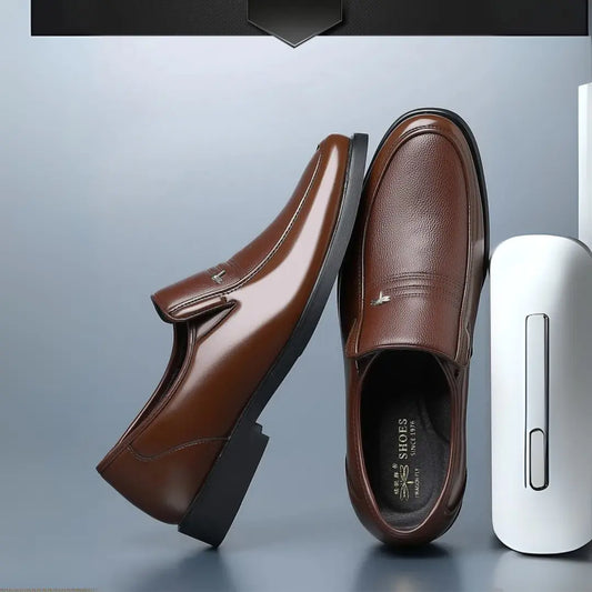 MOCASSINS BUSINESS EN CUIR MARRON